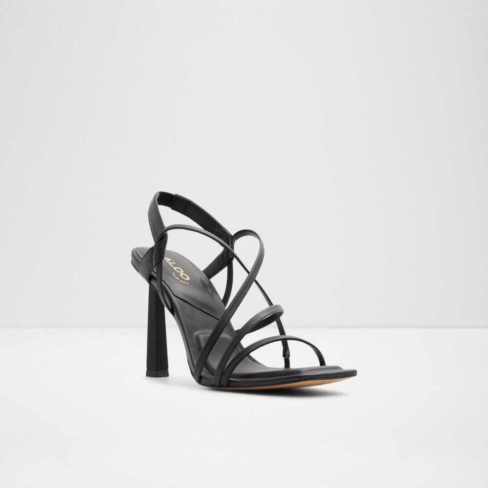 Aldo Amilia Strappy heeled sandal Perfect Pairings Kadın Siyah | ECVF43179