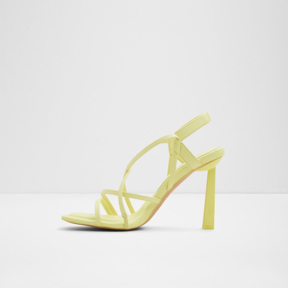 Aldo Amilia Strappy heeled sandal Sandalet Kadın Açık Sarı | CXUJ16853