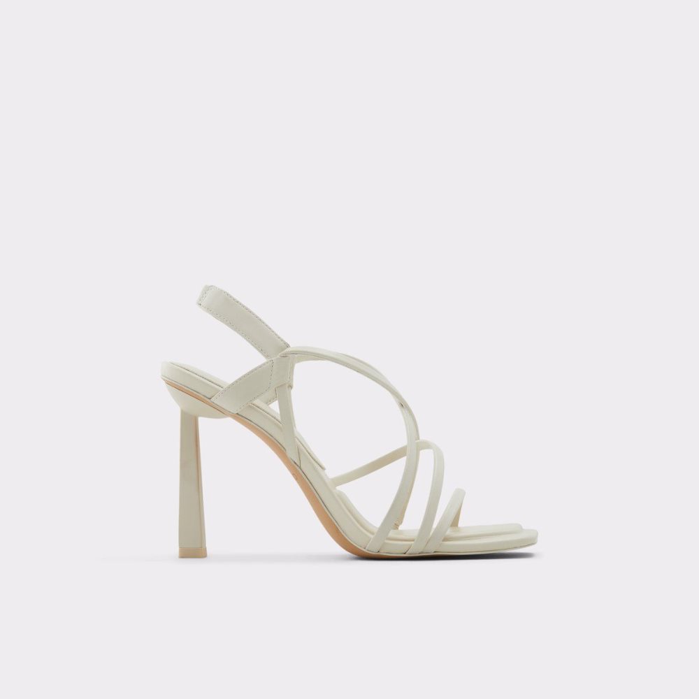 Aldo Amilia Strappy high heel sandal Sandalet Kadın Beyaz | VZSJ04987