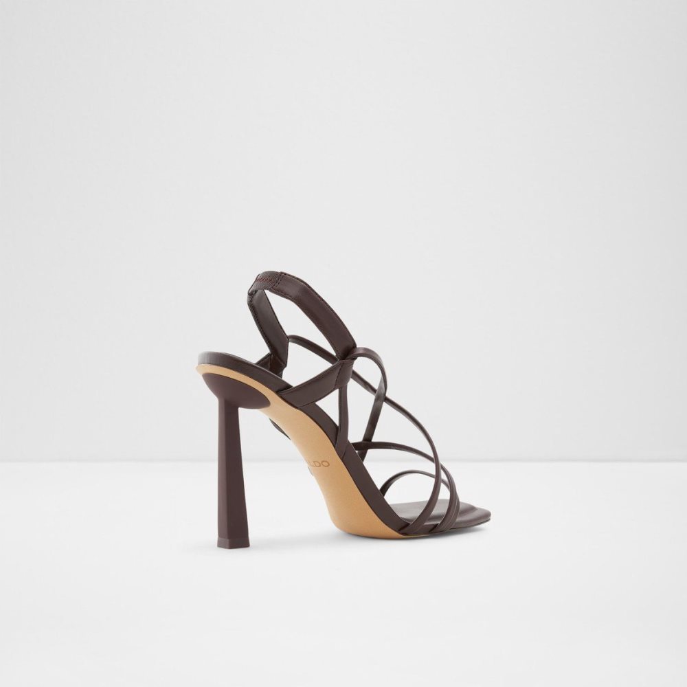 Aldo Amilia Strappy high heel sandal Sandalet Kadın Koyu Kahverengi | IVZH15392