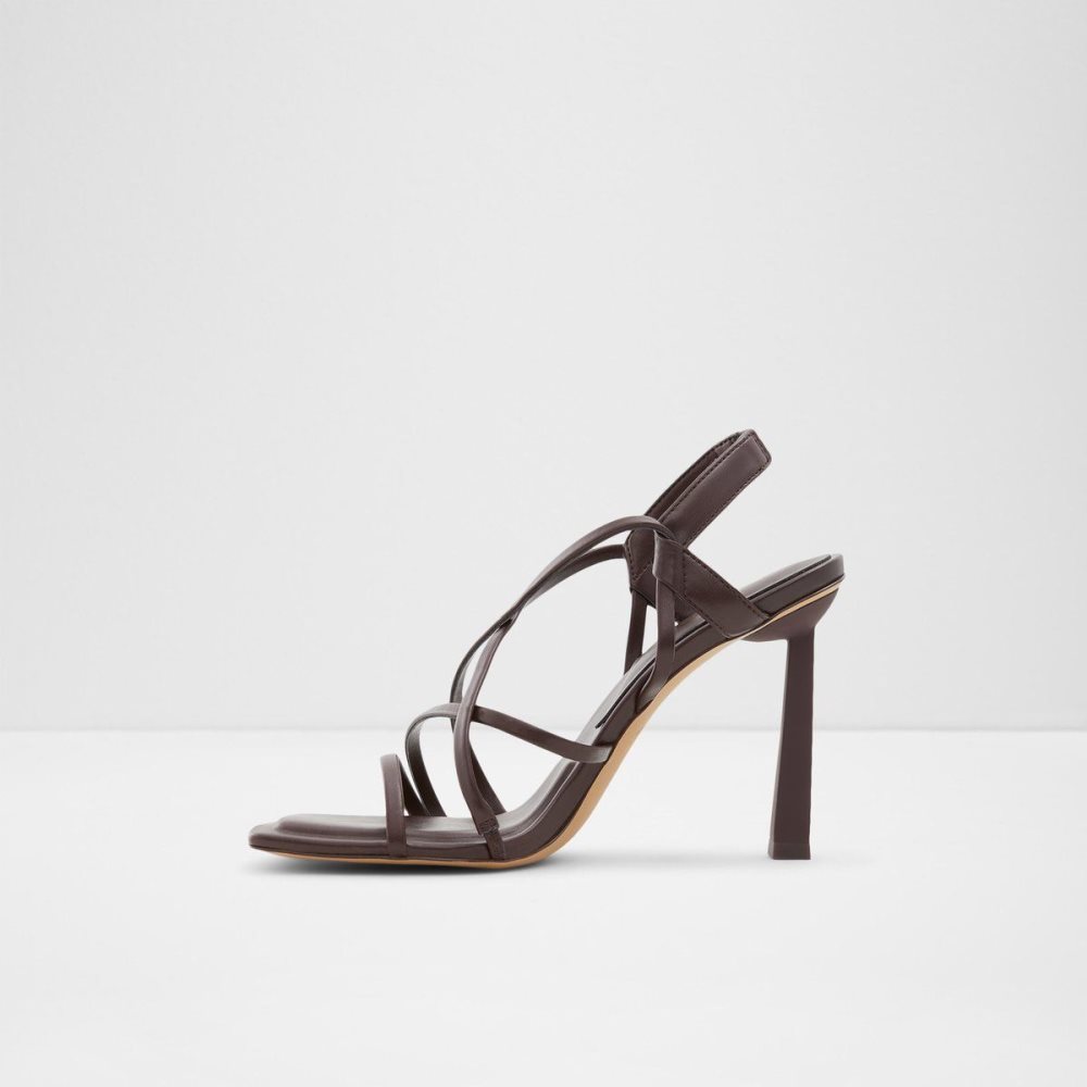 Aldo Amilia Strappy high heel sandal Sandalet Kadın Koyu Kahverengi | IVZH15392