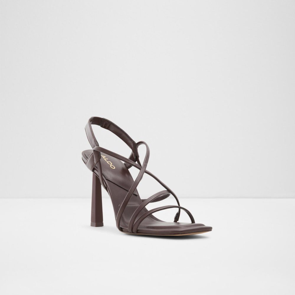 Aldo Amilia Strappy high heel sandal Sandalet Kadın Koyu Kahverengi | IVZH15392