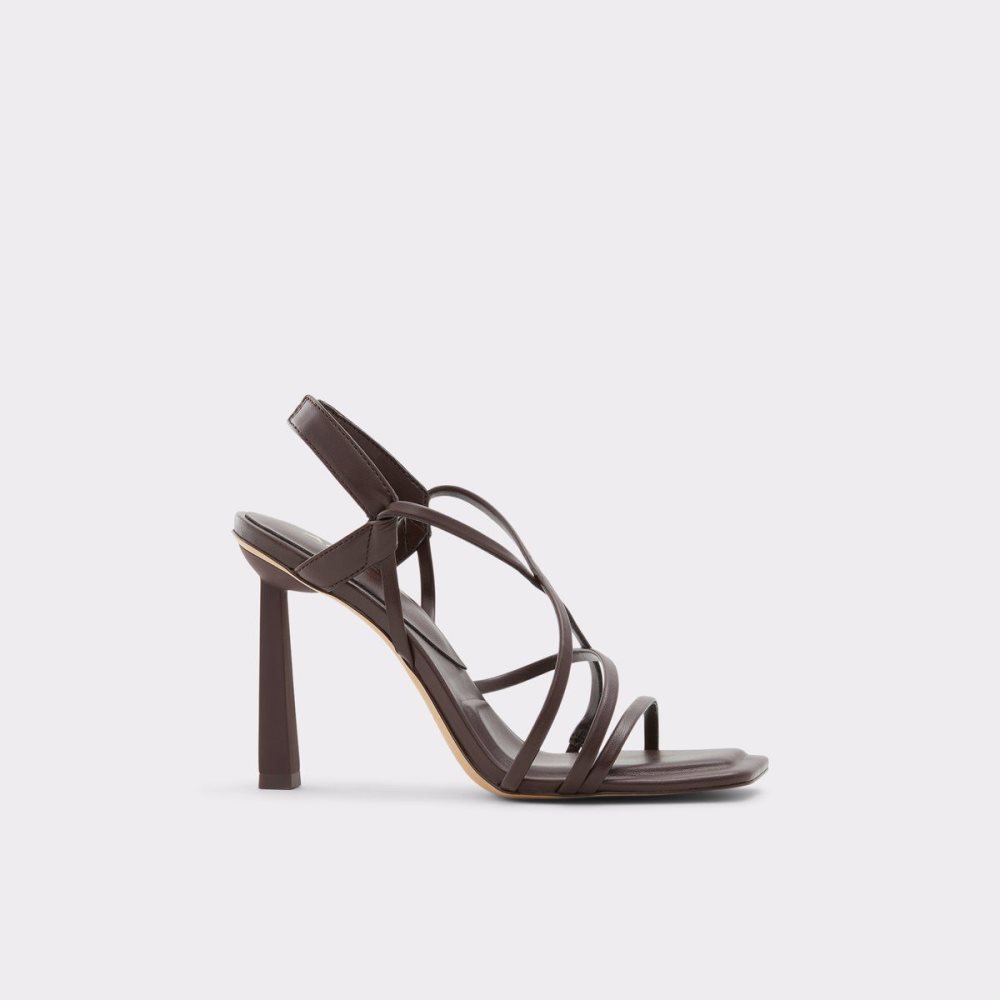 Aldo Amilia Strappy high heel sandal Sandalet Kadın Koyu Kahverengi | IVZH15392