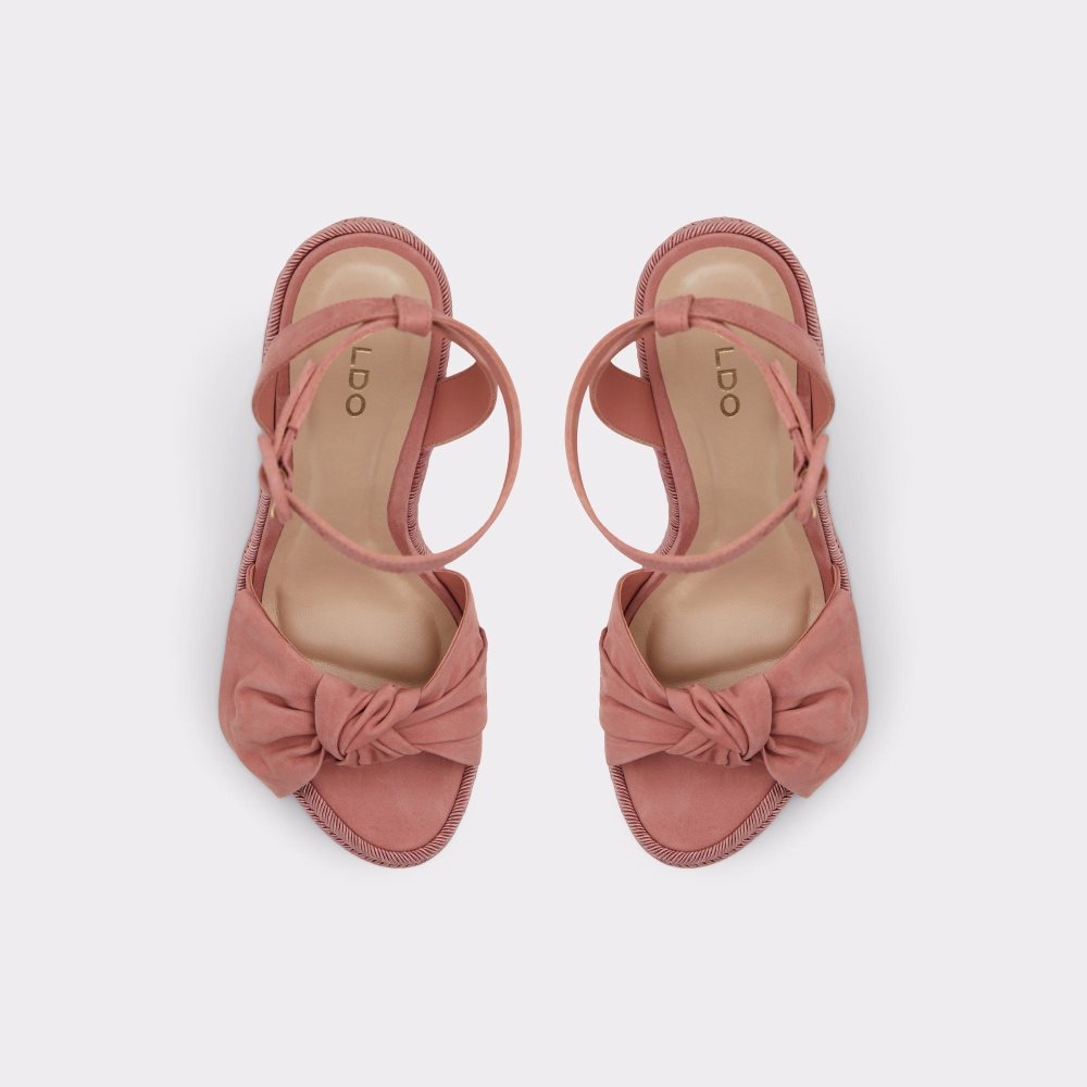 Aldo Besch Wedge sandal - Wedge heel Sandalet Kadın Açık Pembe | QTAM93726