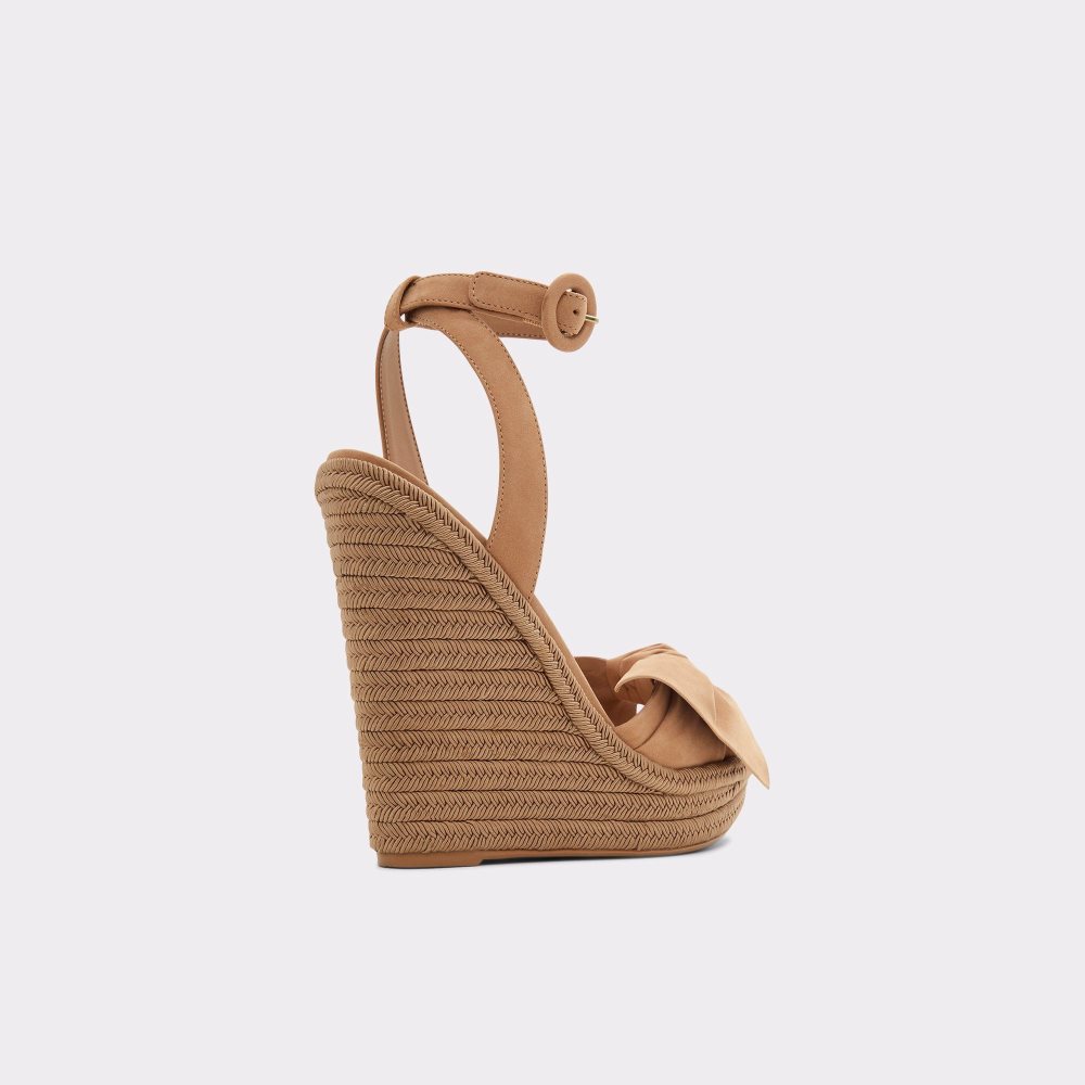 Aldo Besch Wedge sandal - Wedge heel Sandalet Kadın Kahverengi | GNBE79685