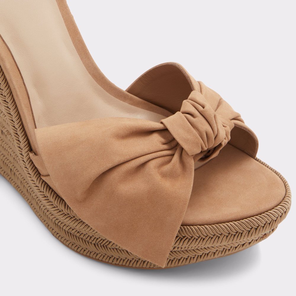 Aldo Besch Wedge sandal - Wedge heel Sandalet Kadın Kahverengi | GNBE79685