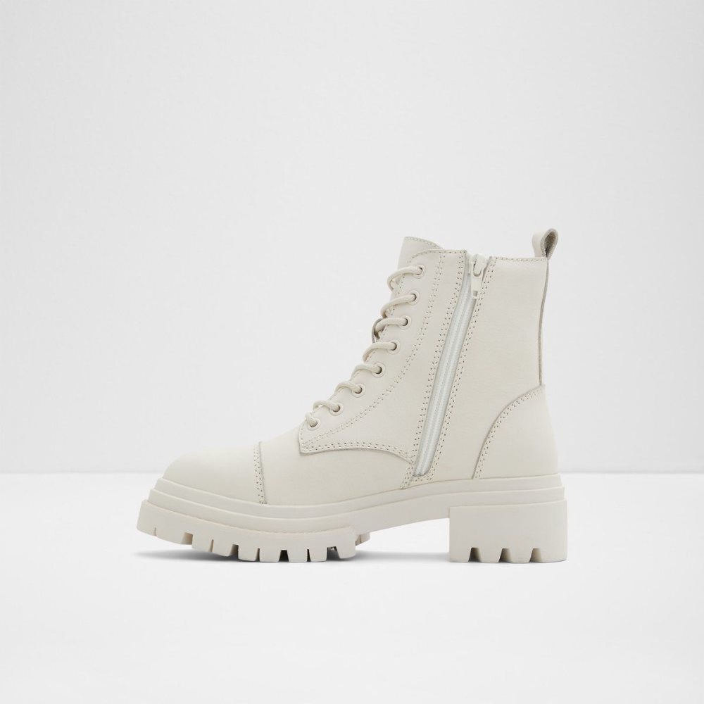 Aldo Bigmark Combat boots - Lug sole Savaş botları Kadın Beyaz | JEFQ40172