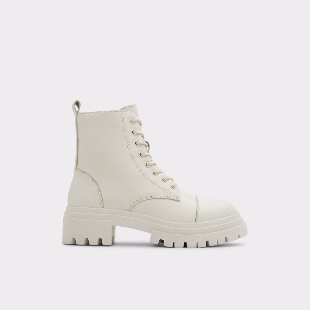 Aldo Bigmark Combat boots - Lug sole Savaş botları Kadın Beyaz | JEFQ40172