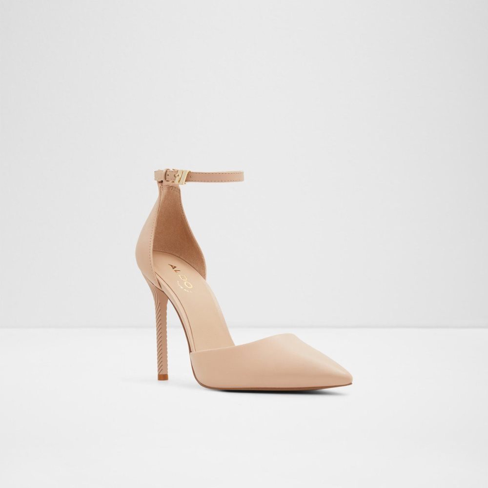 Aldo Blige Ankle strap heeled shoe - Stiletto heel Topuklu Ayakkabılar Kadın Bej Rengi | MOVX10627