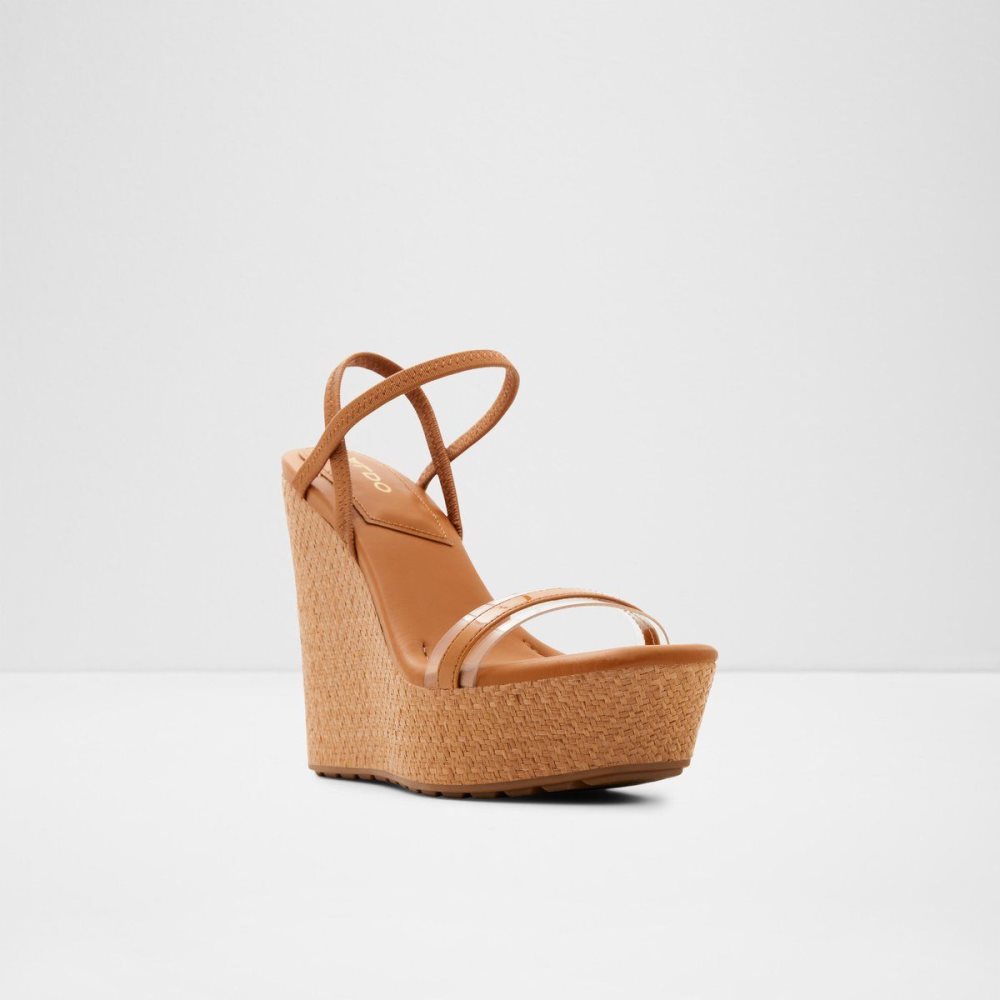 Aldo Bodish Wedge sandal - Wedge heel Sandalet Kadın Koyu Bej Rengi | OMNU76302