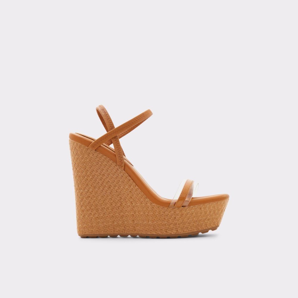 Aldo Bodish Wedge sandal - Wedge heel Sandalet Kadın Koyu Bej Rengi | OMNU76302