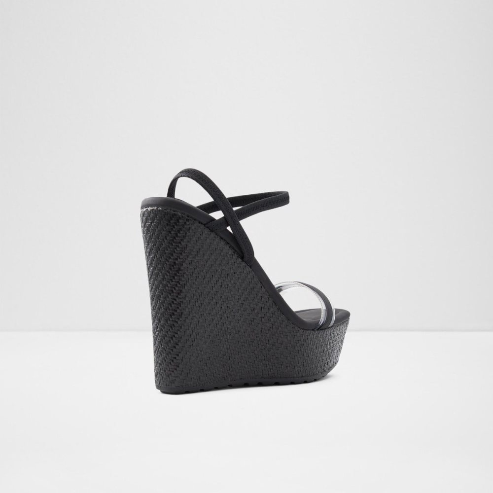 Aldo Bodish Wedge sandal - Wedge heel Sandalet Kadın Siyah | VIFD74256