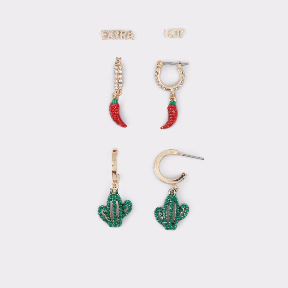 Aldo Breridan Earrings Küpe Kadın Kırmızı | RPUE78934