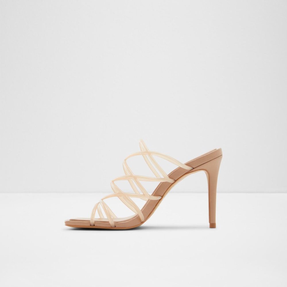 Aldo Brigette Strappy heeled sandal - Stiletto heel Sandalet Kadın Bej Rengi | PFSC45372