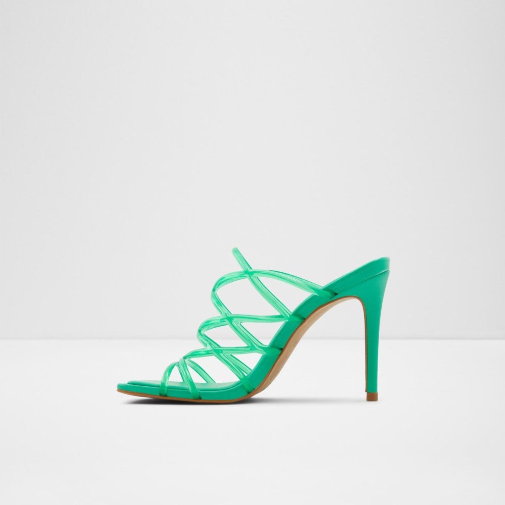 Aldo Brigette Strappy heeled sandal - Stiletto heel Sandalet Kadın Yeşil | TMFX37694