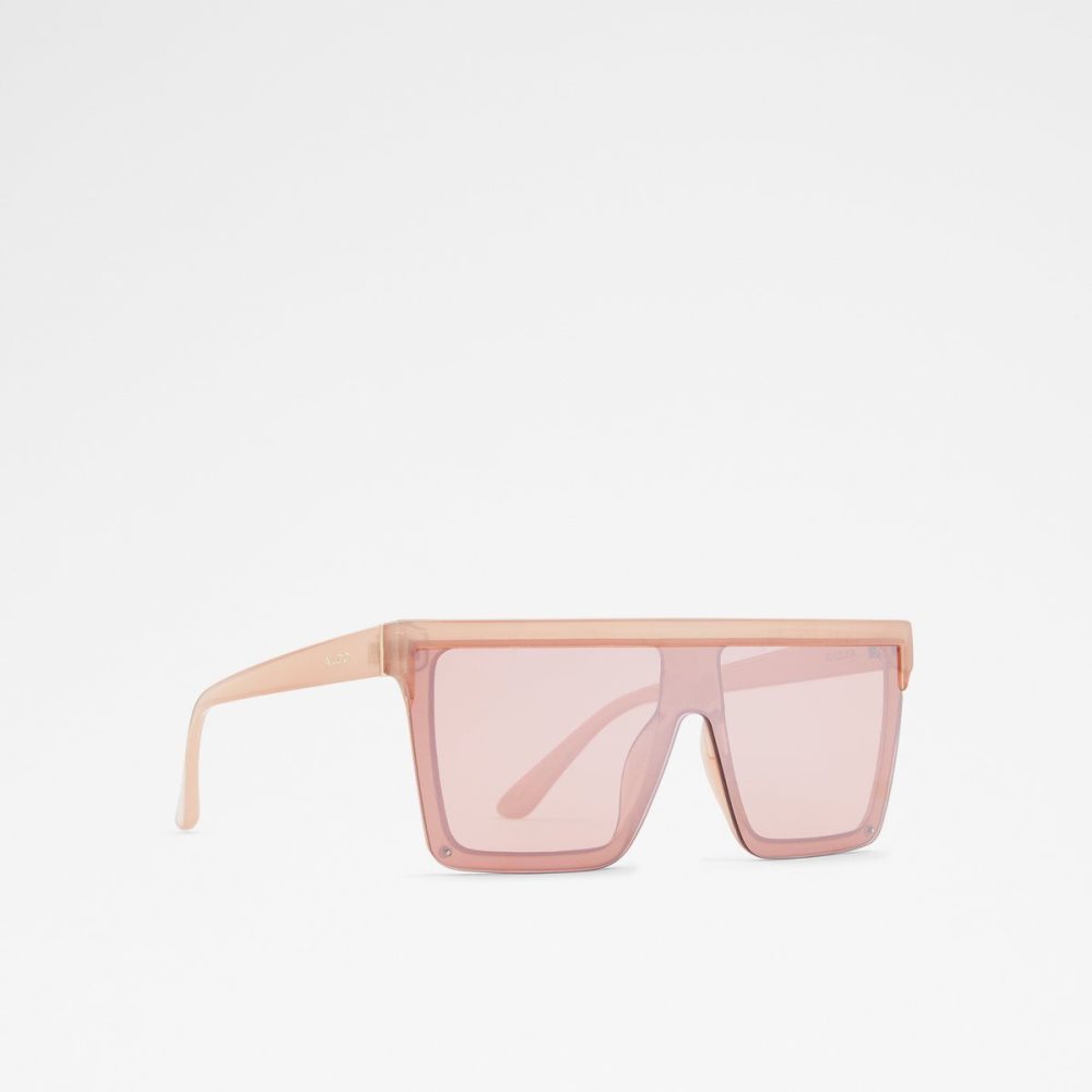 Aldo Brightside Shield sunglasses Güneş Gözlüğü Kadın Pembe Altın | ZOHX96041