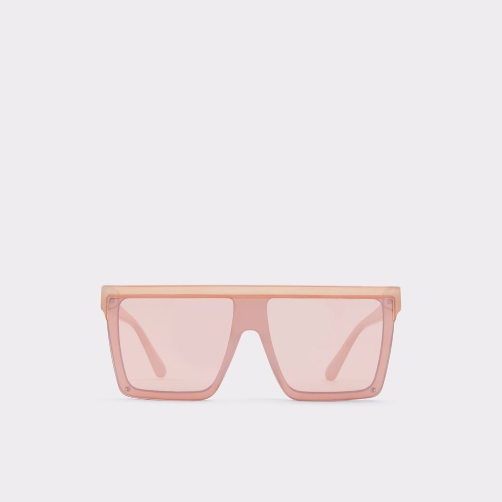 Aldo Brightside Shield sunglasses Güneş Gözlüğü Kadın Pembe Altın | ZOHX96041