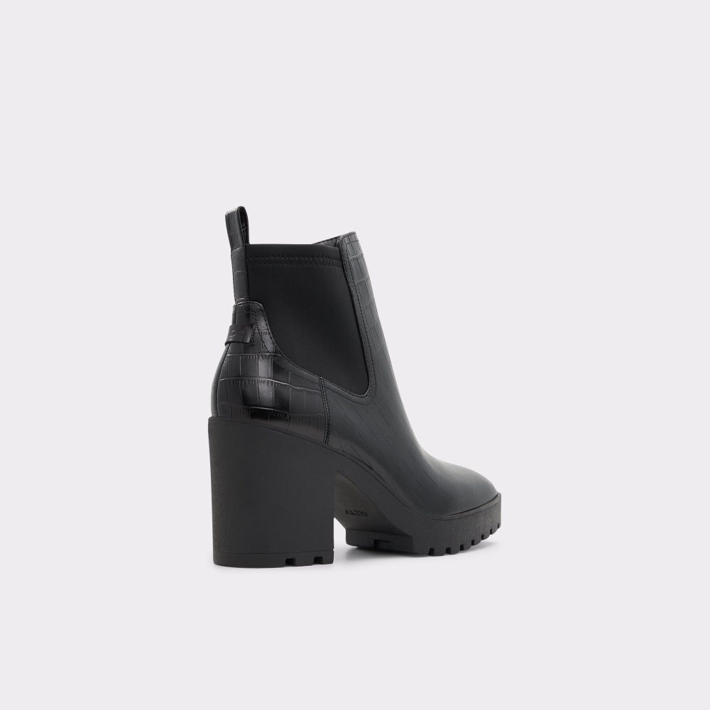 Aldo Chetta Chelsea boot - Lug sole Chelsea Bot Kadın Siyah | HXUT21568