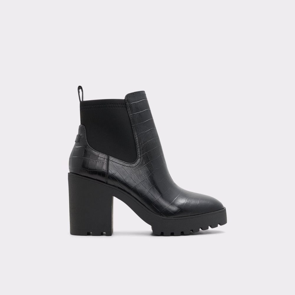 Aldo Chetta Chelsea boot - Lug sole Chelsea Bot Kadın Siyah | HXUT21568