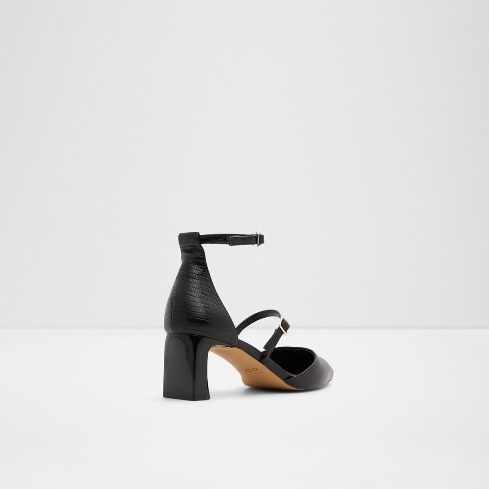 Aldo Collette Strappy heeled shoe Blok Topuklu Ayakkabı Kadın Siyah | NRPA38574