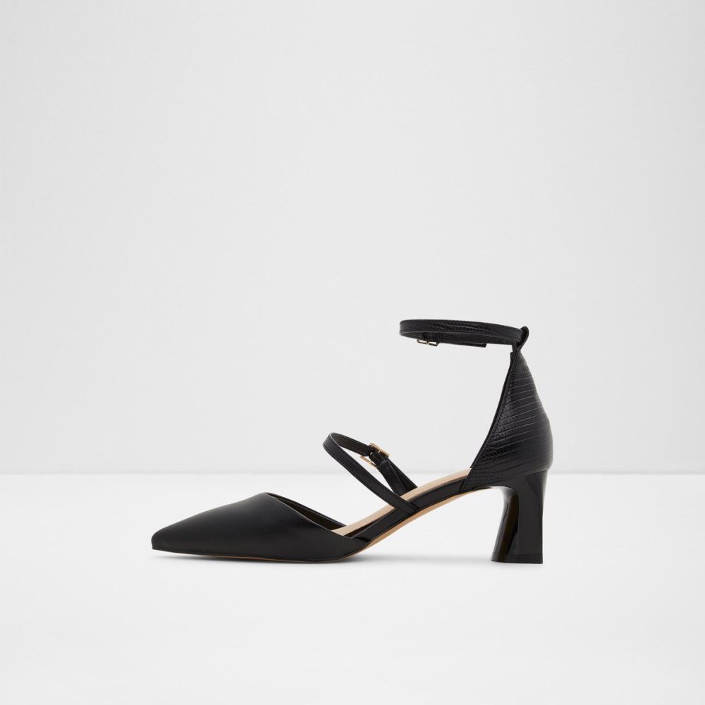 Aldo Collette Strappy heeled shoe Blok Topuklu Ayakkabı Kadın Siyah | NRPA38574