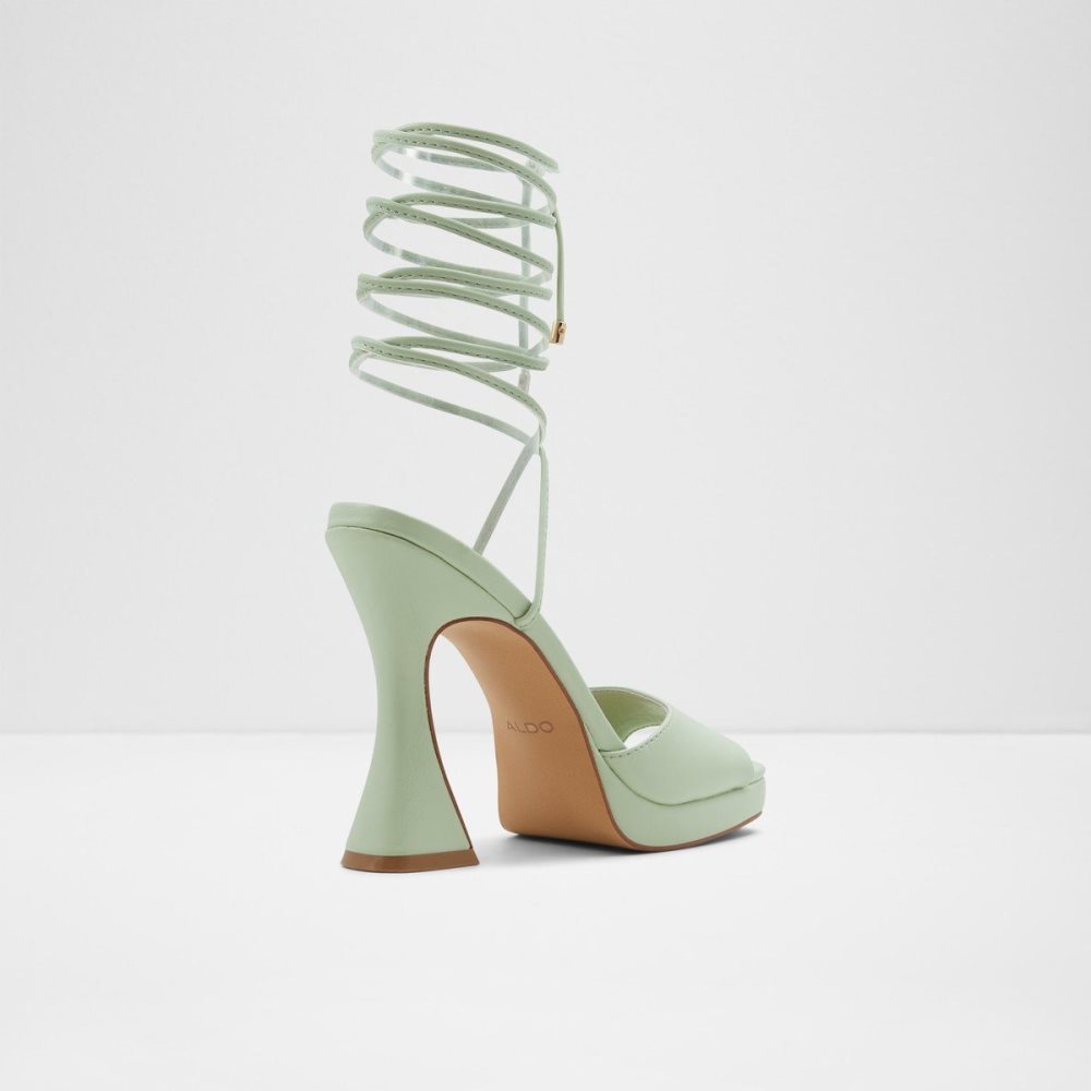 Aldo Daphnee High heel sandal - Platform Blok Topuklu Ayakkabı Kadın Açık Yeşil | QPUX27986