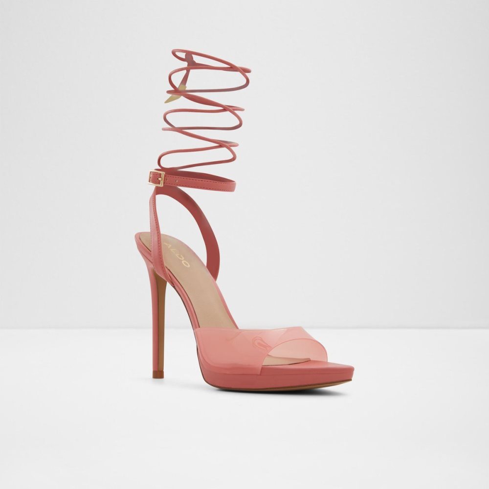 Aldo Docilla Strappy heeled sandal - Stiletto platform Platform Ayakkabı Kadın Pembe | KCHY54367