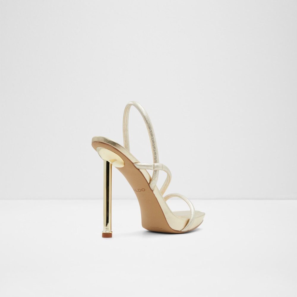 Aldo Dorah Sling back heeled sandal Sandalet Kadın Altın | ESTD49813