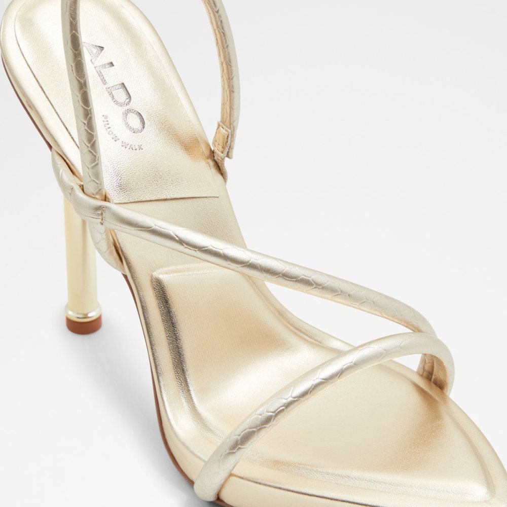 Aldo Dorah Sling back heeled sandal Sandalet Kadın Altın | ESTD49813