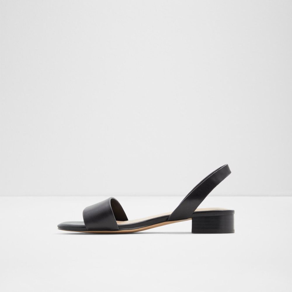 Aldo Doredda Sling back flat sandal - Block heel Topuklu Ayakkabılar Kadın Siyah | EMIP34615