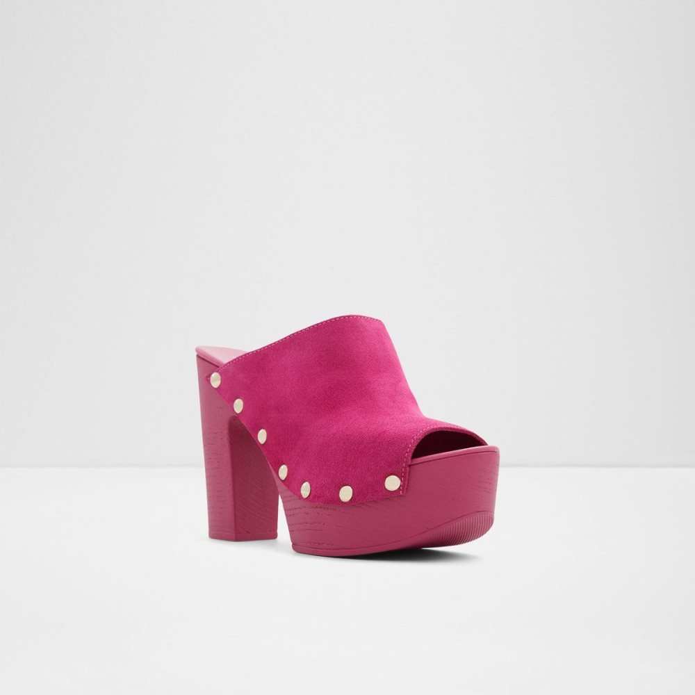 Aldo Drenania Heeled Mule - Plateforme Platform Ayakkabı Kadın Pembe | QJLW42153