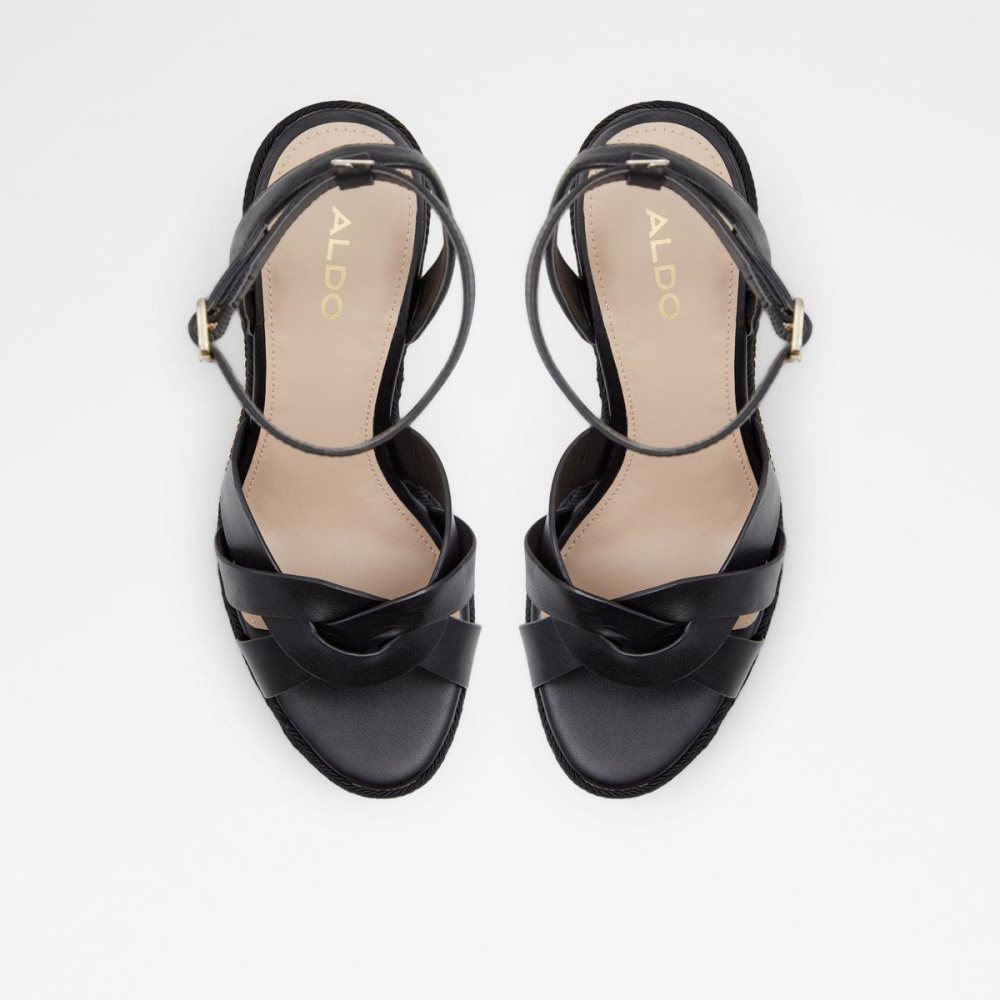 Aldo Droyers Wedge sandal - Wedge heel Sandalet Kadın Siyah | GQIT17058