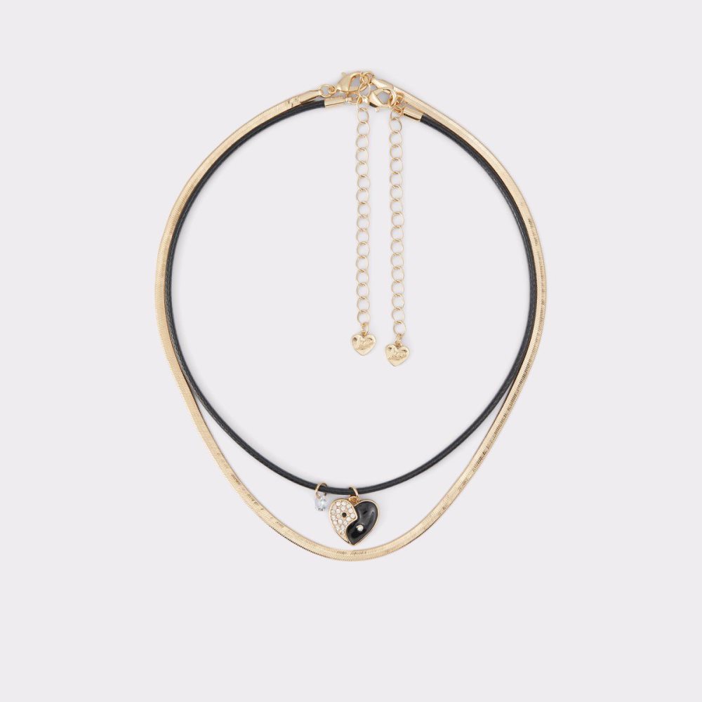 Aldo Elbaedar Necklace Kolye Kadın Siyah Altın | YQBK38971