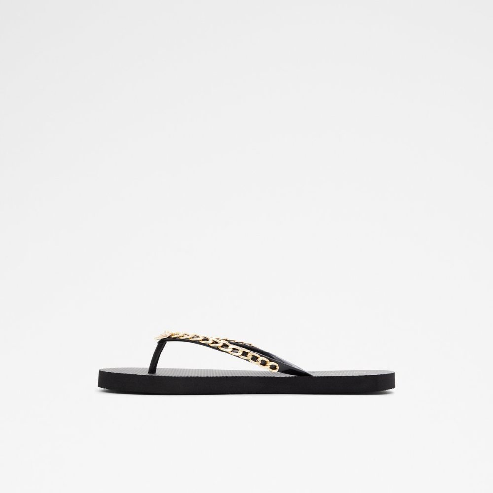 Aldo Enaldar Flat sandal Sandalet Kadın Siyah Altın | TCXR10564