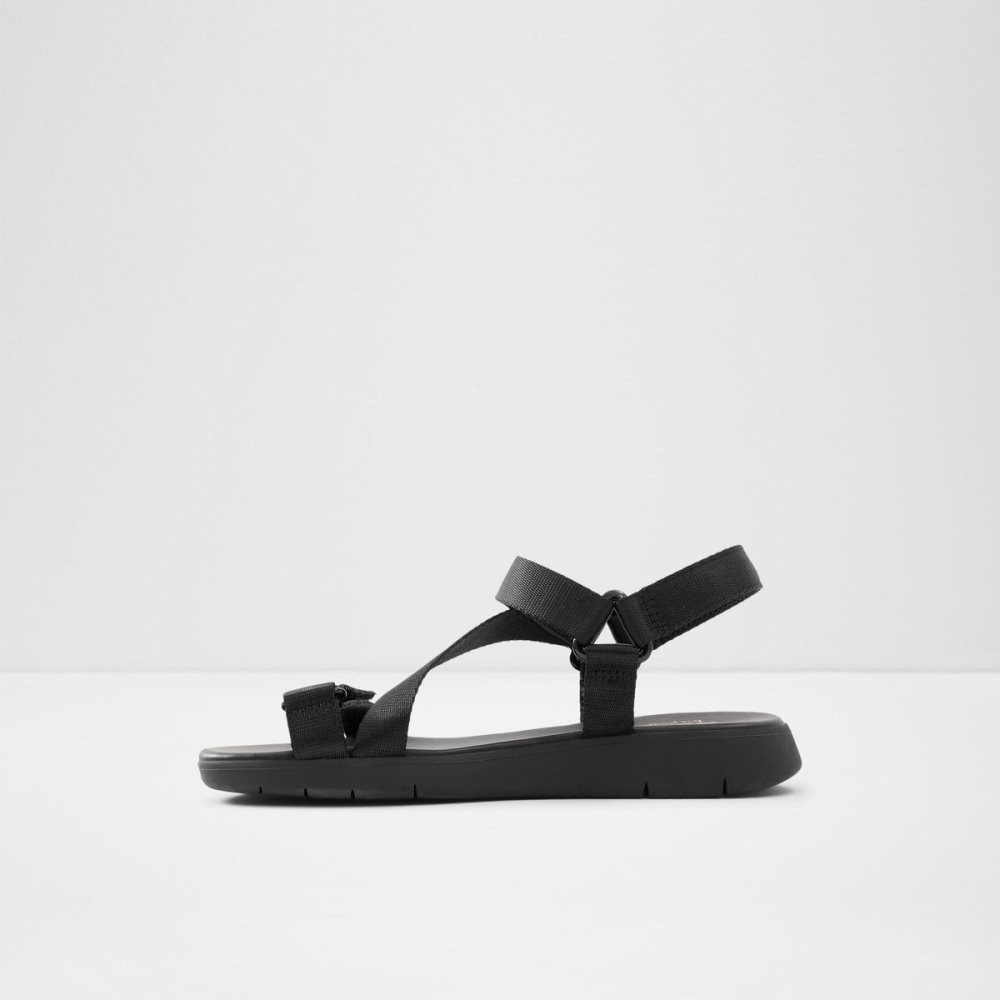 Aldo Eoweniel Strappy flat sandal Sandalet Kadın Siyah | SBGK13645