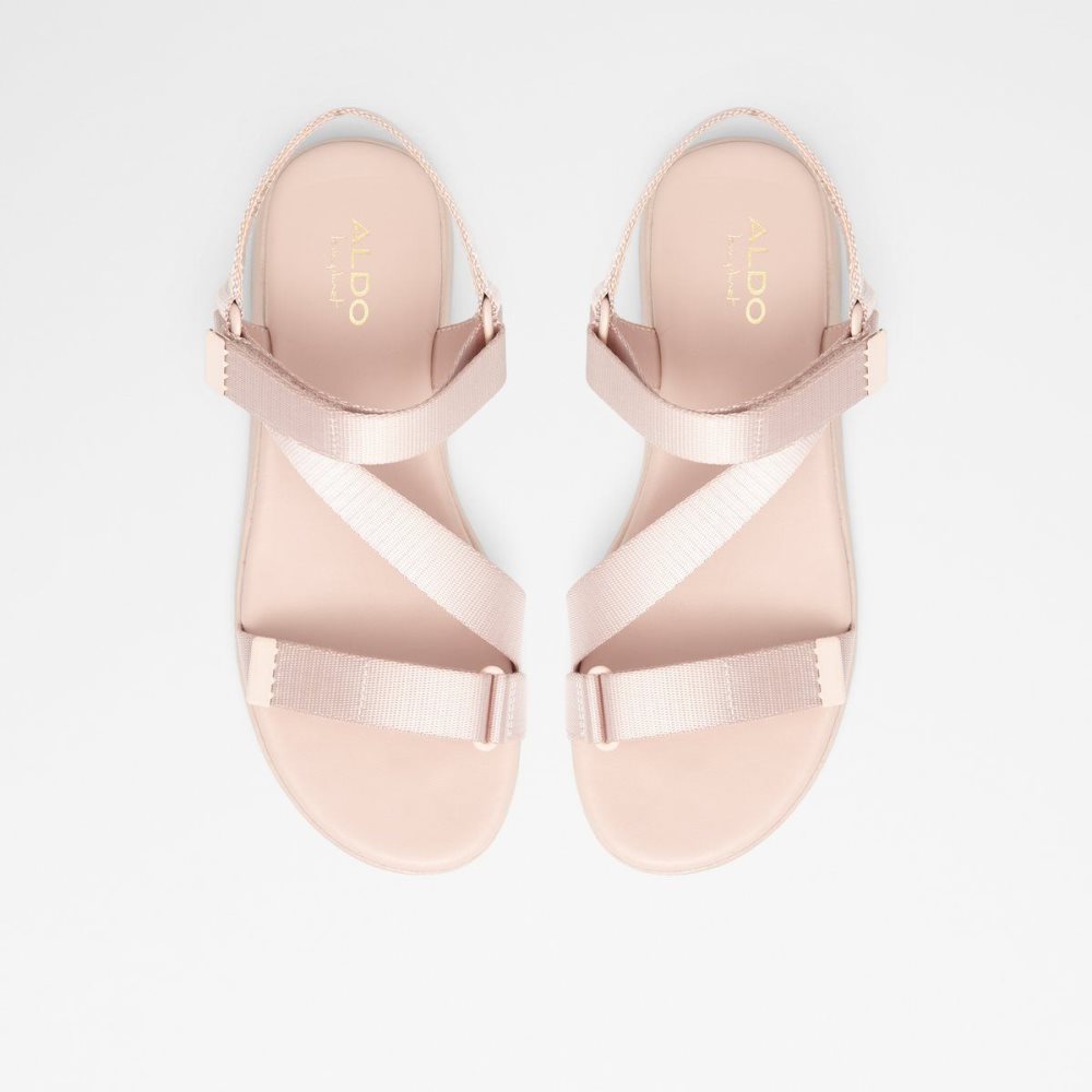 Aldo Eoweniel Strappy flat sandal Sandalet Kadın Açık Pembe | JDUP97856