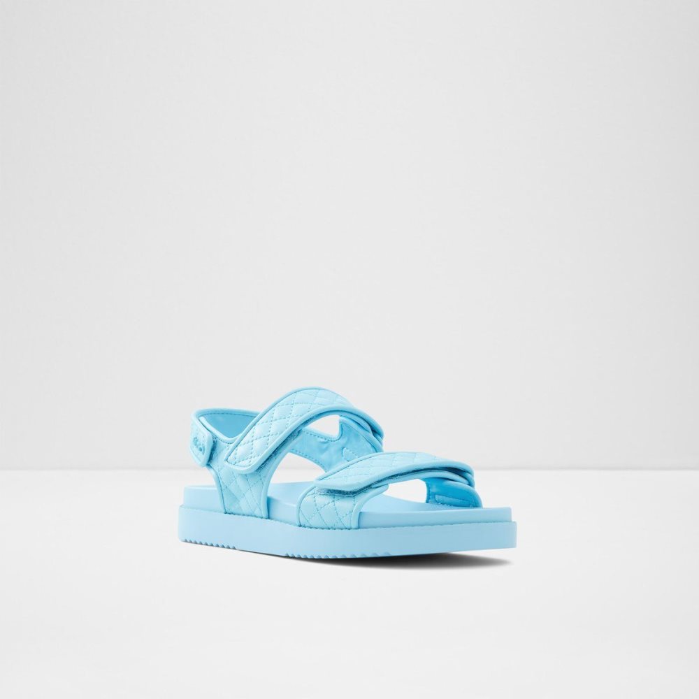 Aldo Eowiliwia Sling back flat sandal Sandalet Kadın Açık Mavi | JKOH92613