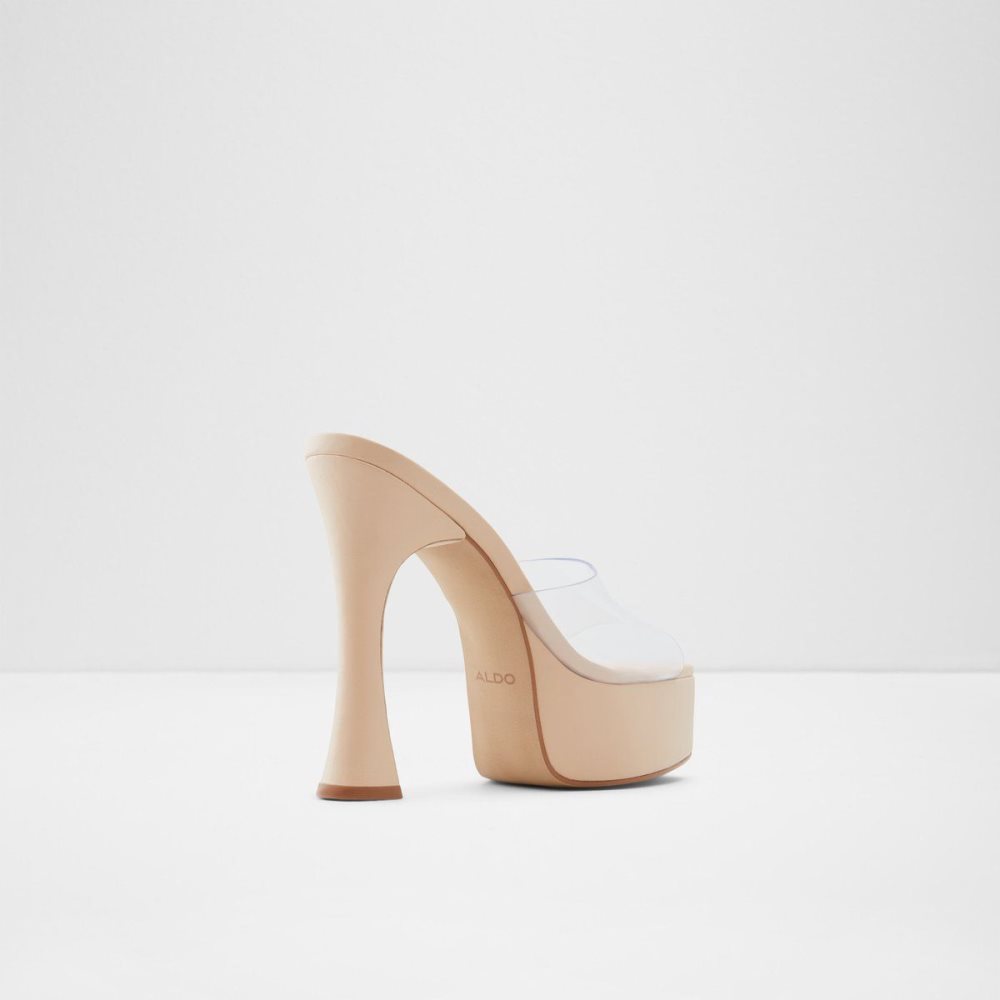 Aldo Faraah High heel sandal - Block heel Platform Ayakkabı Kadın Clear | PVTS78420