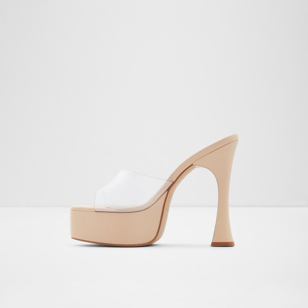 Aldo Faraah High heel sandal - Block heel Platform Ayakkabı Kadın Clear | PVTS78420