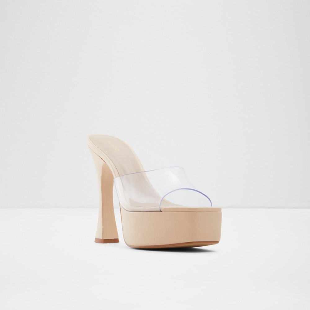 Aldo Faraah High heel sandal - Block heel Platform Ayakkabı Kadın Clear | PVTS78420