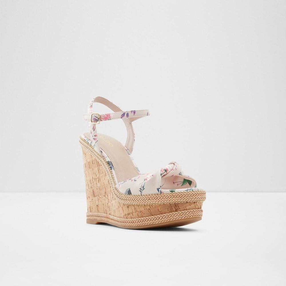 Aldo Florenna Wedge sandal - Wedge heel Sandalet Kadın Pembe | RZIN75260