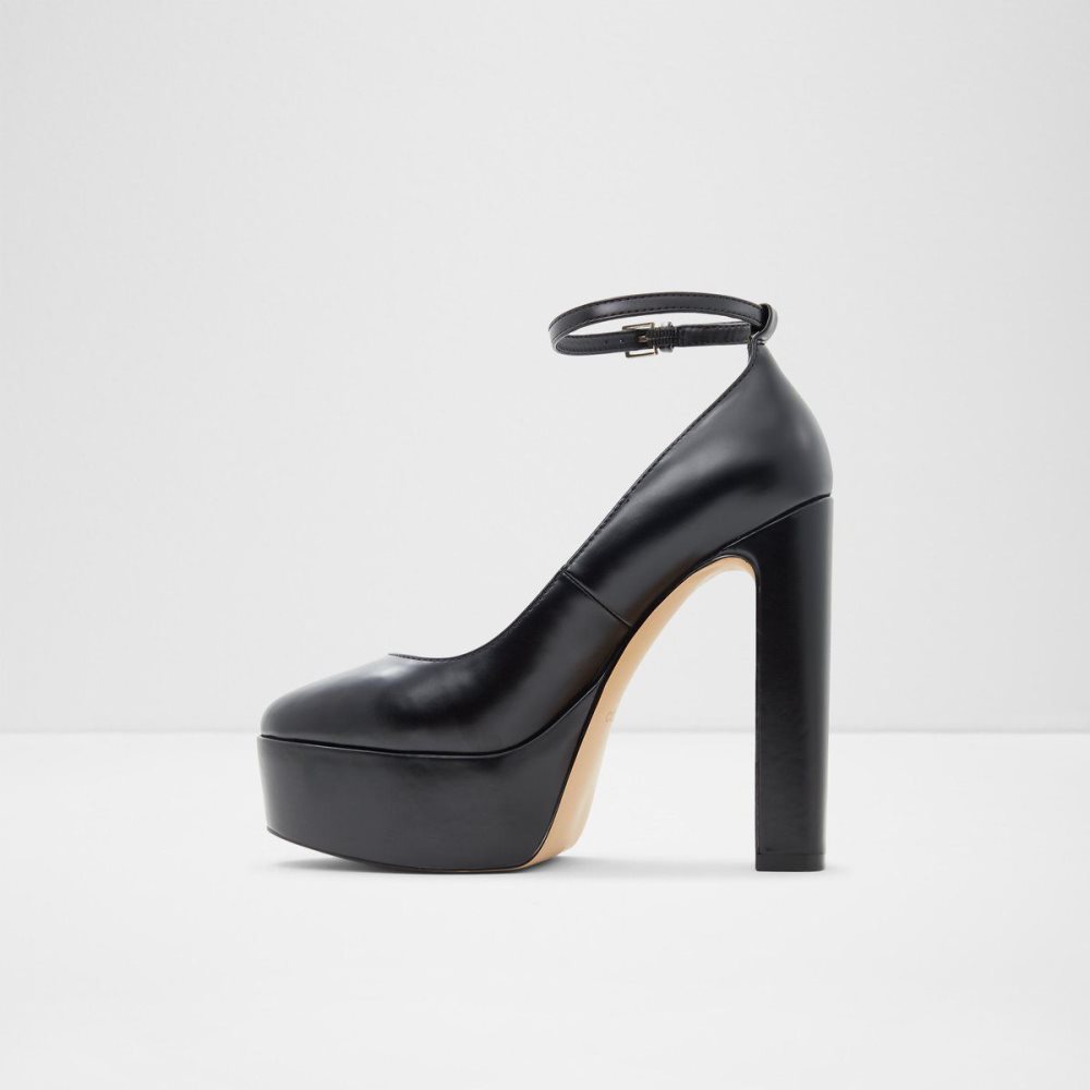 Aldo Fonda Ankle strap heeled shoe - Plateforme Platform Ayakkabı Kadın Siyah | LTEO34591