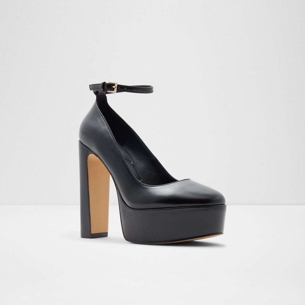 Aldo Fonda Ankle strap heeled shoe - Plateforme Platform Ayakkabı Kadın Siyah | LTEO34591