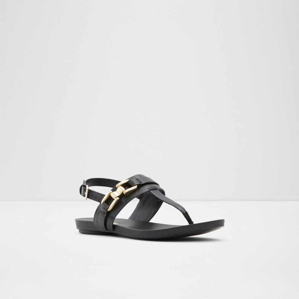 Aldo Gannamaryn T-strap sandal Sandalet Kadın Siyah | KUIB17803