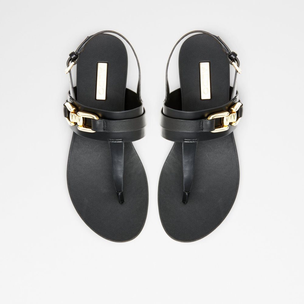 Aldo Gannamaryn T-strap sandal Sandalet Kadın Siyah | KUIB17803