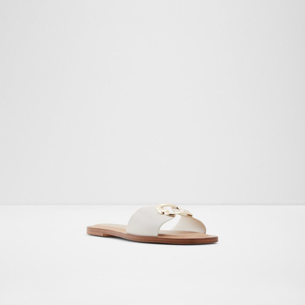 Aldo Glaeswen Slide sandal Sandalet Kadın Beyaz | IDZL64958