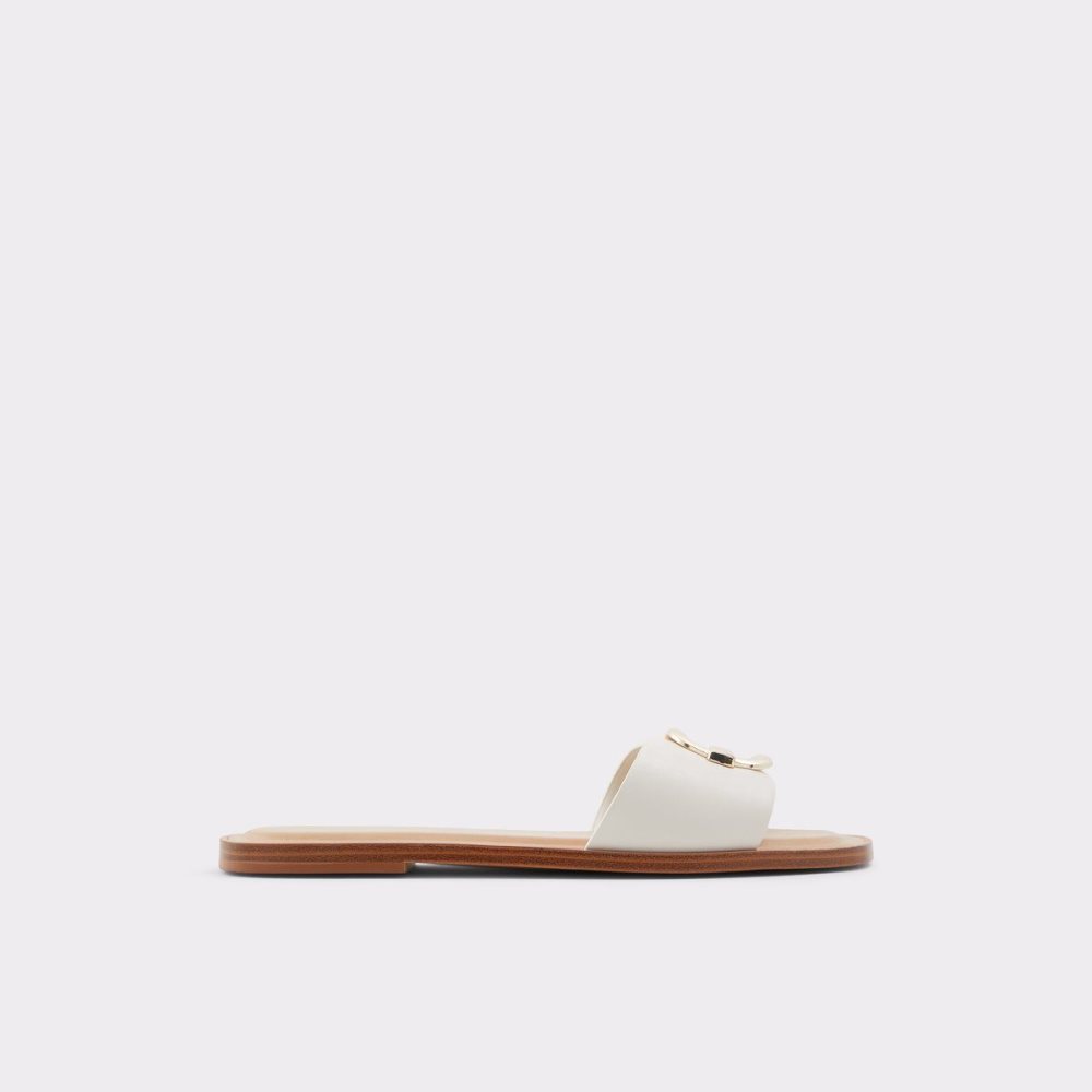 Aldo Glaeswen Slide sandal Sandalet Kadın Beyaz | IDZL64958