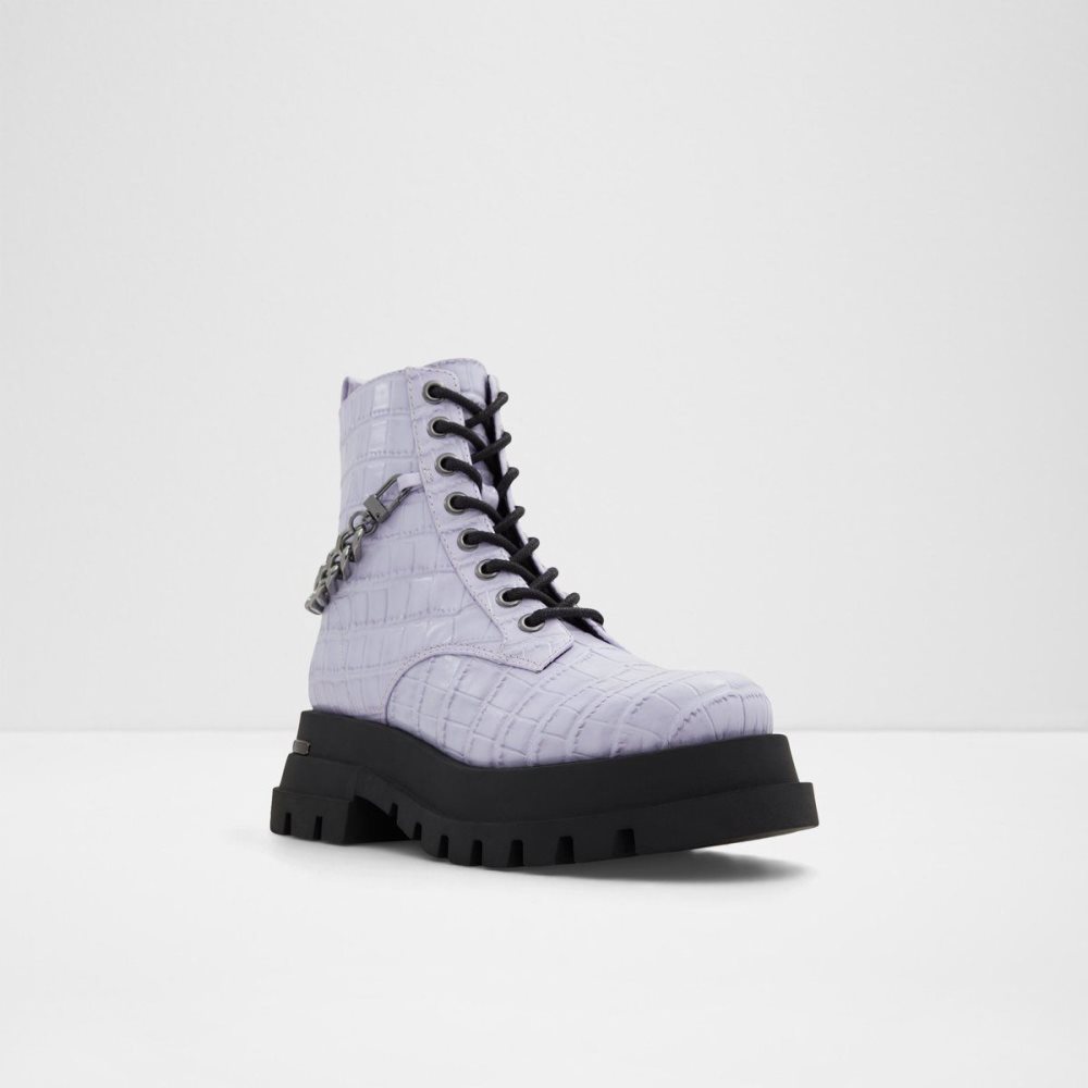 Aldo Grandeur Combat boots - Lug sole Savaş botları Kadın Mor | BPHO18954