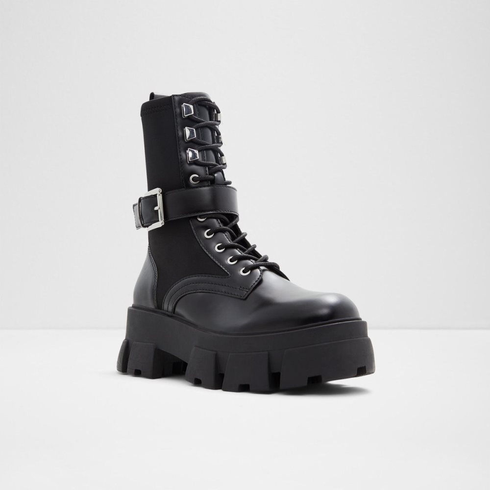 Aldo Grandleap Combat boots - Lug sole Savaş botları Kadın Siyah | MOPD46203