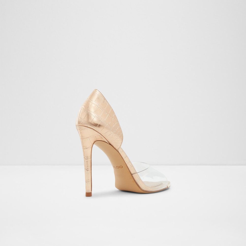 Aldo Gwendassi High heel sandal - Stiletto heel Sandalet Kadın Pembe Altın | LDYE12847